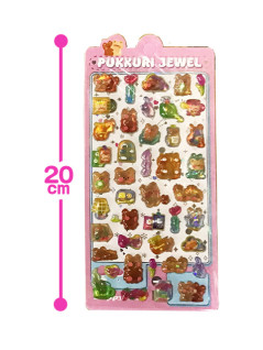 Puffy Jewel Hologram Stickers F