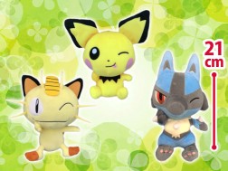 ポケットモンスター でっかいコロっとまんまるぬいぐるみ わるだくみ ニャース ピチュー ルカリオ オンラインクレーンゲーム トレバ