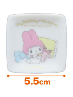 マイメロ×クロミプチ角小皿　Ａ