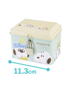 スヌーピーカギ付き缶バンク　Ｂ