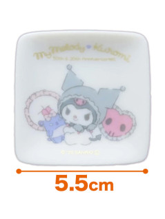 マイメロ×クロミプチ角小皿　Ｂ