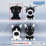 ＴＨＥ　ＤＯＧ　おすわりモノクロマスコット　Ａ