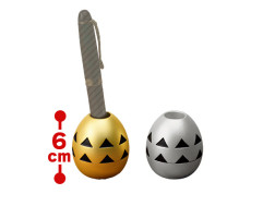 モンスターハンターワイルズ　金属製ペンスタンド　金の卵＆銀の卵