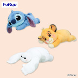 ディズニーキャラクター　くったり　ＢＩＧぬいぐるみ～スティッチ・ベイマックス・シンバ～