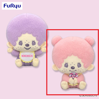モンチッチ　Ｄｅｓｉｇｎ　ｐｒｏｄｕｃｅｄ　ｂｙ　Ｓａｎｒｉｏ　ファンシーポップＢＩＧぬいぐるみ～パープル＆ピンク～　Ｂ