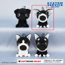 ＴＨＥ　ＤＯＧ　おすわりモノクロマスコット　Ｂ