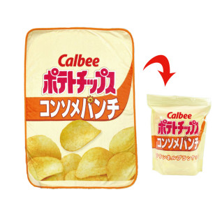 カルビーポテトチップスフランネルブランケット　Ｂ