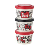 Kitty 蝴蝶結 連接式容器3P組