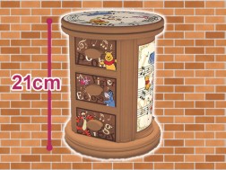 くまのプーさん　プレミアムドア付くるくるキャビネット