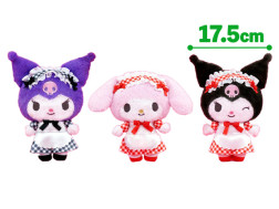 マイメロディ・クロミ　ギンガムチェックメイドぬいぐるみ