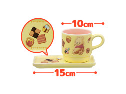 くまのプーさん　Ｓｗｅｅｔ　Ｃｏｏｋｉｅｓ　カップ＆プレートセット