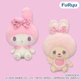 Chimutan x My Melody - Matching Strawberry Ribbon BIG Plushy
