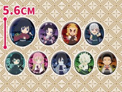 鬼滅の刃　布缶バッジコレクション第２弾※全９種のうち１個ランダム配送