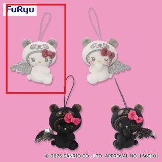 パンダ　ハローキティ　こあくま×てんしマスコット　Ａ