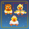 ファイナルファンタジー　ＡＭ　星座チョコボぬいぐるみ　しし座＆おとめ座＆てんびん座　Ｃ