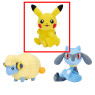 ポケットモンスター　しっぽみてみて！ぬいぐるみ～ピカチュウ・メリープ・リオル～　Ａ