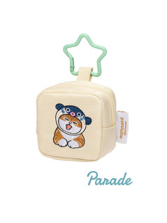 mofusand - Embroidery Square Mini Pouch with Carabiner D