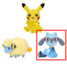 ポケットモンスター　しっぽみてみて！ぬいぐるみ～ピカチュウ・メリープ・リオル～　Ｃ