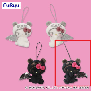 パンダ　ハローキティ　こあくま×てんしマスコット　Ｄ