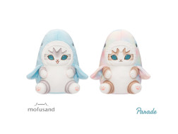 ｍｏｆｕｓａｎｄ　パステルサメにゃんＢＩＧぬいぐるみ