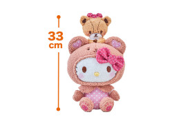 ハローキティ いちご新聞645号コラボレーションペアぬいぐるみ