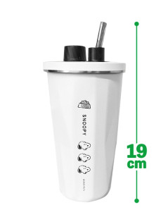 Snoopy - Stainless Tumbler with Straw A