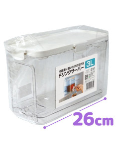 冷蔵庫に置いたまま注げるドリンクサーバー３Ｌ