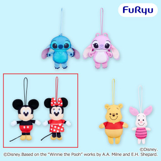 ディズニーキャラクター　ぺたっとペアマスコット　Ａ