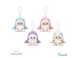 ｍｏｆｕｓａｎｄ　パステルサメにゃんマスコット