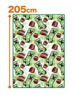 マインクラフト　大きな毛布：クリーパー