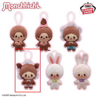 モンチッチ　お花柄ぬいぐるみちゃーむ　Ｄ