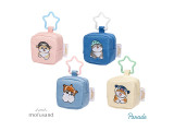 mofusand - Embroidery Square Mini Pouch with Carabiner