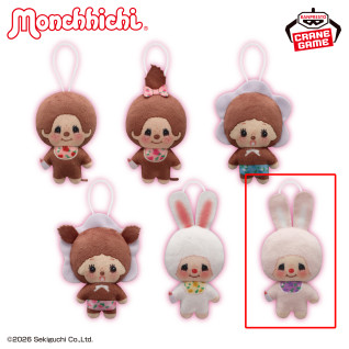 モンチッチ　お花柄ぬいぐるみちゃーむ　Ｆ