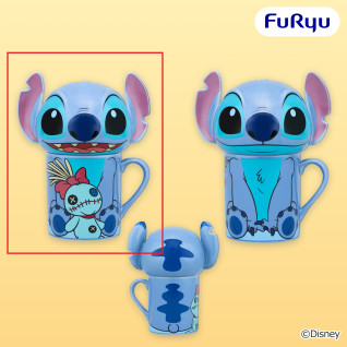 ディズニー　スティッチ　ふた付きマグカップ　Ａ