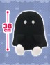 FANS - Black and White Ghost Plushy XL B