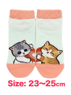 mofusand - Sneaker Socks Matching Heart Pattern Assorted B