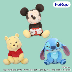 ディズニーキャラクター　こてっとぺったん　舌ぺろウィンクＢＩＧぬいぐるみ