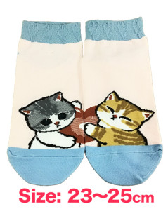 ｍｏｆｕｓａｎｄスニーカーソックス　ハート合わせ柄アソート　Ｃ