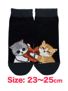 ｍｏｆｕｓａｎｄスニーカーソックス　ハート合わせ柄アソート　Ｄ