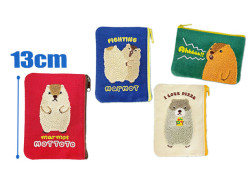 マーモットのもっとっともこもこ刺繍ポーチ