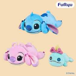 ディズニー　スティッチ　重ねてごろん　ぬいぐるみ