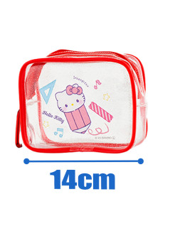 サンリオキャラクターズ　かわいい文房具たちクリアポーチ　Ａ