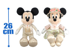 ミッキー＆ミニー　ステンドグラスホラーナイト　ＢＩＧぬいぐるみ