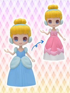 ディズニープリンセス キラきゅんチェンジ プレミアム着せ替えフィギュアセット シンデレラ を投入いたしました オンラインクレーンゲーム トレバ