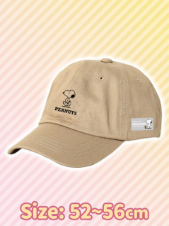 スポーツキャップ子供スヌーピー　Ｂ．ベージュ
