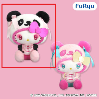熊貓 Hello Kitty 中華蘿莉塔大玩偶 A