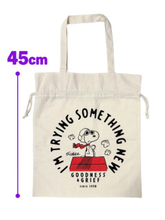 スヌーピー帆布２ＷＡＹトートバック⑤　Ａ