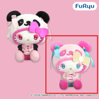 熊貓 Hello Kitty 中華蘿莉塔大玩偶 B