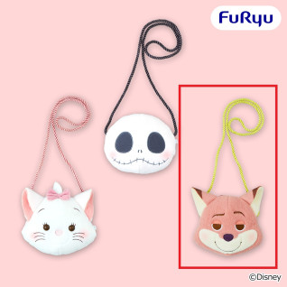 ディズニーキャラクター　ミルキーボア　ぬいぐるみポシェット～ジャック／ディズニーマリー／ニック～　Ｃ