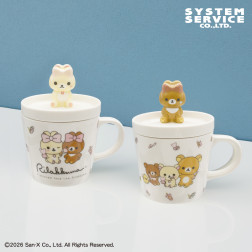 リラックマ　Ｍａｋｅｕｐ　Ｒｉｌａｋｋｕｍａ　フィギュア付き小皿＆マグカップセット